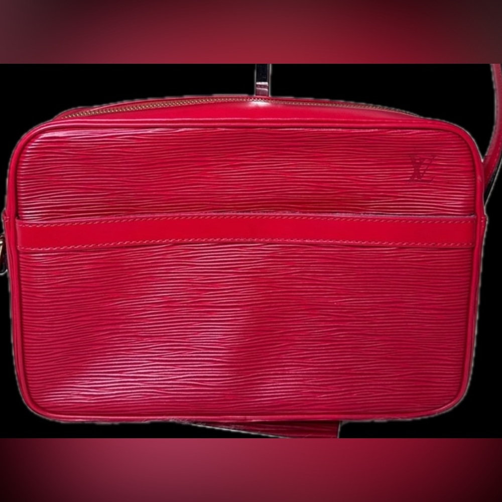 Louis Vuitton Red Epi Trocadero Shoulder Crossbody Bag w/ Dustbag